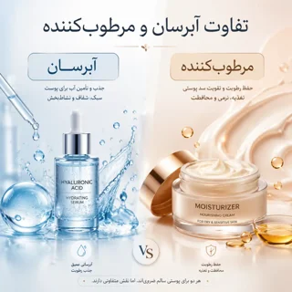 تفاوت آبرسان و مرطوب‌کننده؛ کدام برای پوست شما بهتر است؟