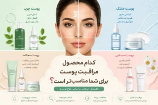 کدام محصول مراقبت پوست برای شما مناسب‌تر است؟ راهنمای انتخاب بر اساس نوع پوست