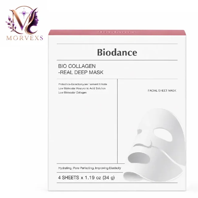 ماسک ورقه‌ای بایودنس Bio Collagen Real Deep Mask بسته 4 عددی