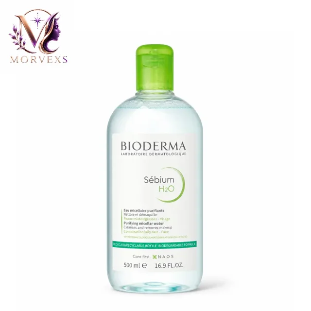 محلول پاککننده میسلار واتر بایودرما مدل Sebium H2O حجم ۵۰۰ میلیلیتر | خرید از Morvexs