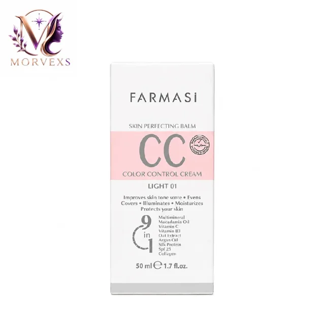 کرم پودر سی سی فارماسی مدل CC Cream شماره 01 Light - فروشگاه آنلاین Morvexs