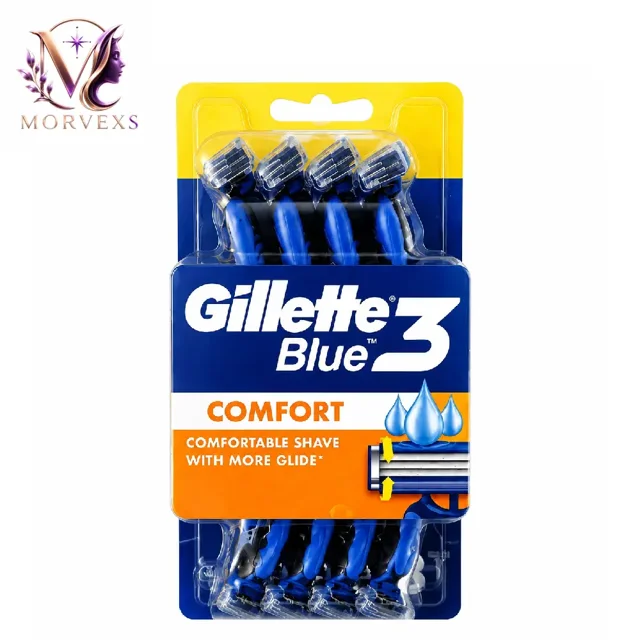 خودتراش ژیلت مدل بلو 3 کامفورت (Gillette Blue 3 Comfort) بسته 8 عددی اورجینال