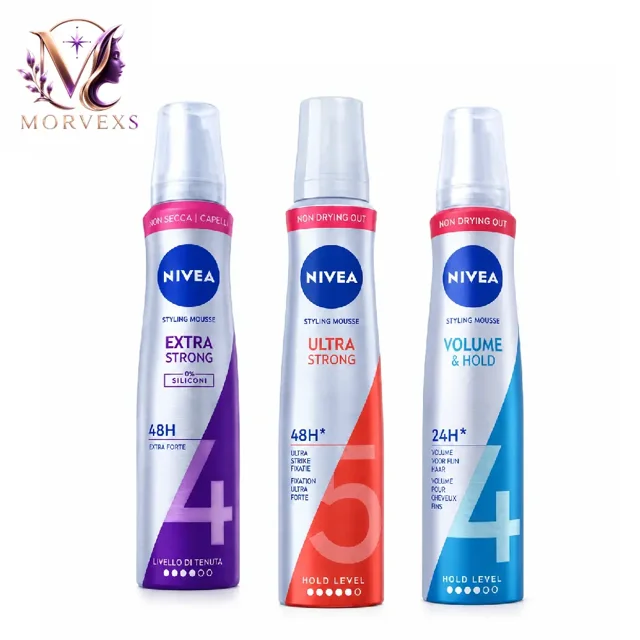 موس حالت‌دهنده مو نیوآ مدل‌های Extra Strong، Ultra Strong و Volume & Hold - Morvexs